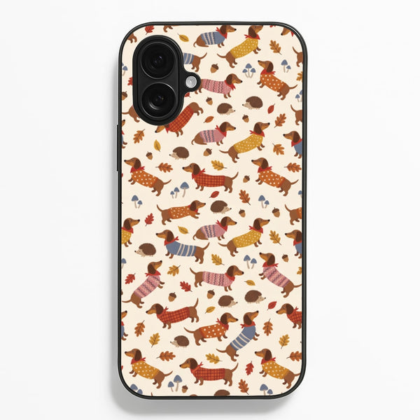 Autumn Sweater Dachshunds Phone Case - iPhone 16 / Standard
