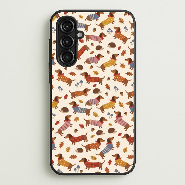 Autumn Sweater Dachshunds Phone Case - Galaxy A16 / Standard