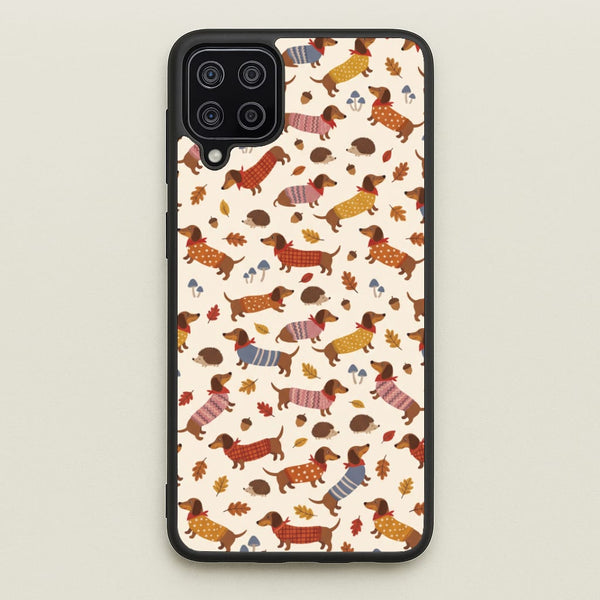 Autumn Sweater Dachshunds Phone Case - Galaxy A12 / Standard