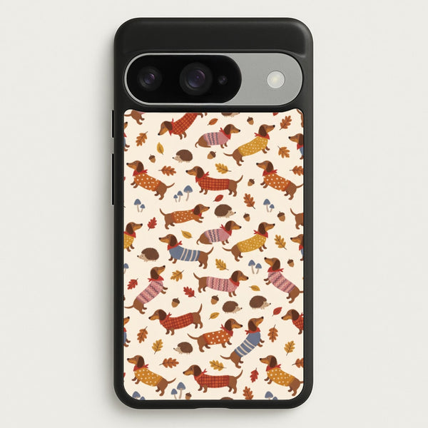 Autumn Sweater Dachshunds Phone Case - Google Pixel 10 / 10 Pro / Standard