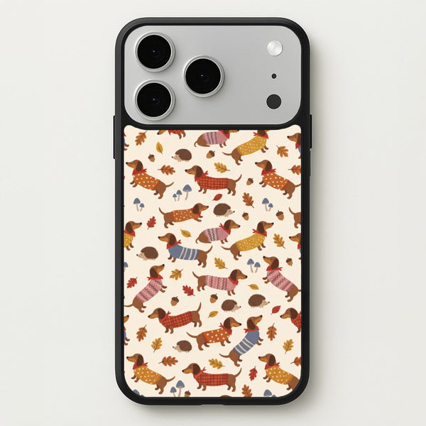 Autumn Sweater Dachshunds Phone Case - iPhone 17 Pro Max / Standard