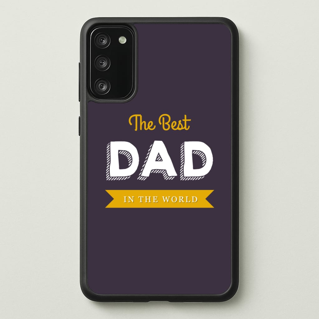 Best Dad In The World  - Christmas Phone Case for Galaxy S20