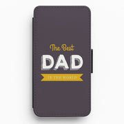 Best Dad In The World Flip / Wallet Phone Case 1