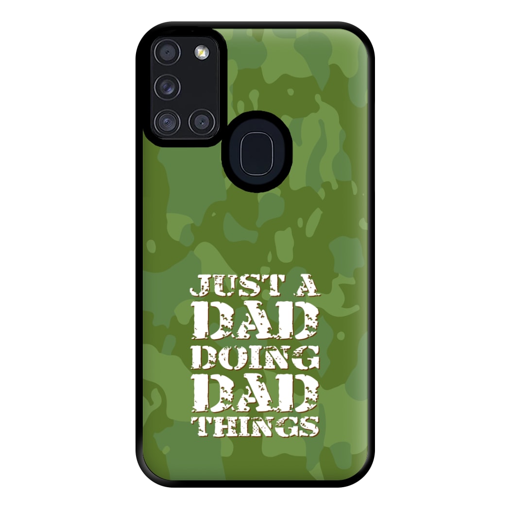 Doing Dad Things - Fathers Day Phone Case for Galaxy A21s