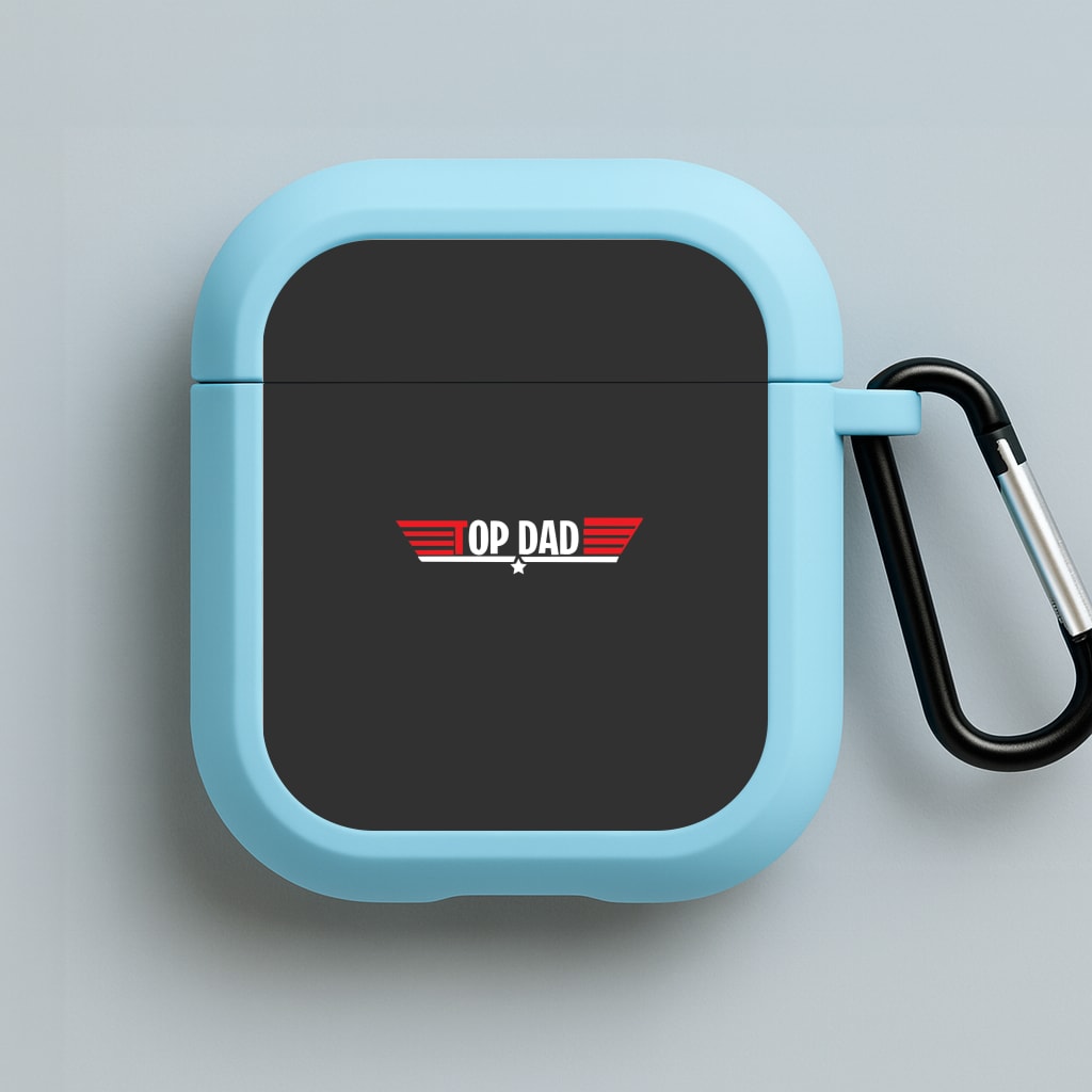 Top Dad- Fathers Day Blue AirPods Case