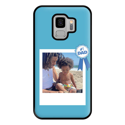 Number 1 Dad - Personalised Father's Day Phone Case for Galaxy S9 Plus