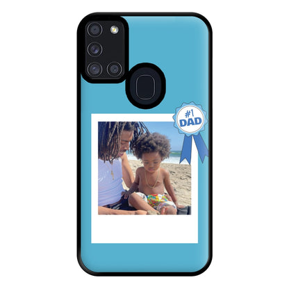 Number 1 Dad - Personalised Father's Day Phone Case for Galaxy A21s