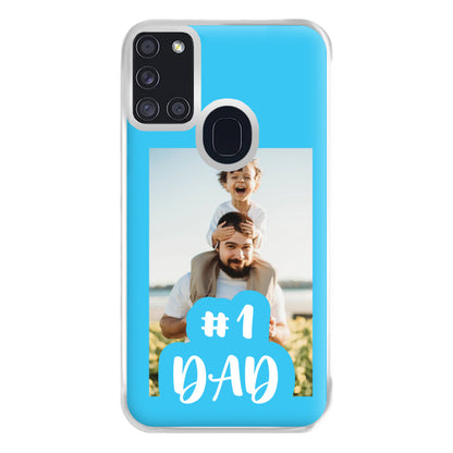 Hashtag 1 Dad - Personalised Father's Day Phone Case for Galaxy A21s