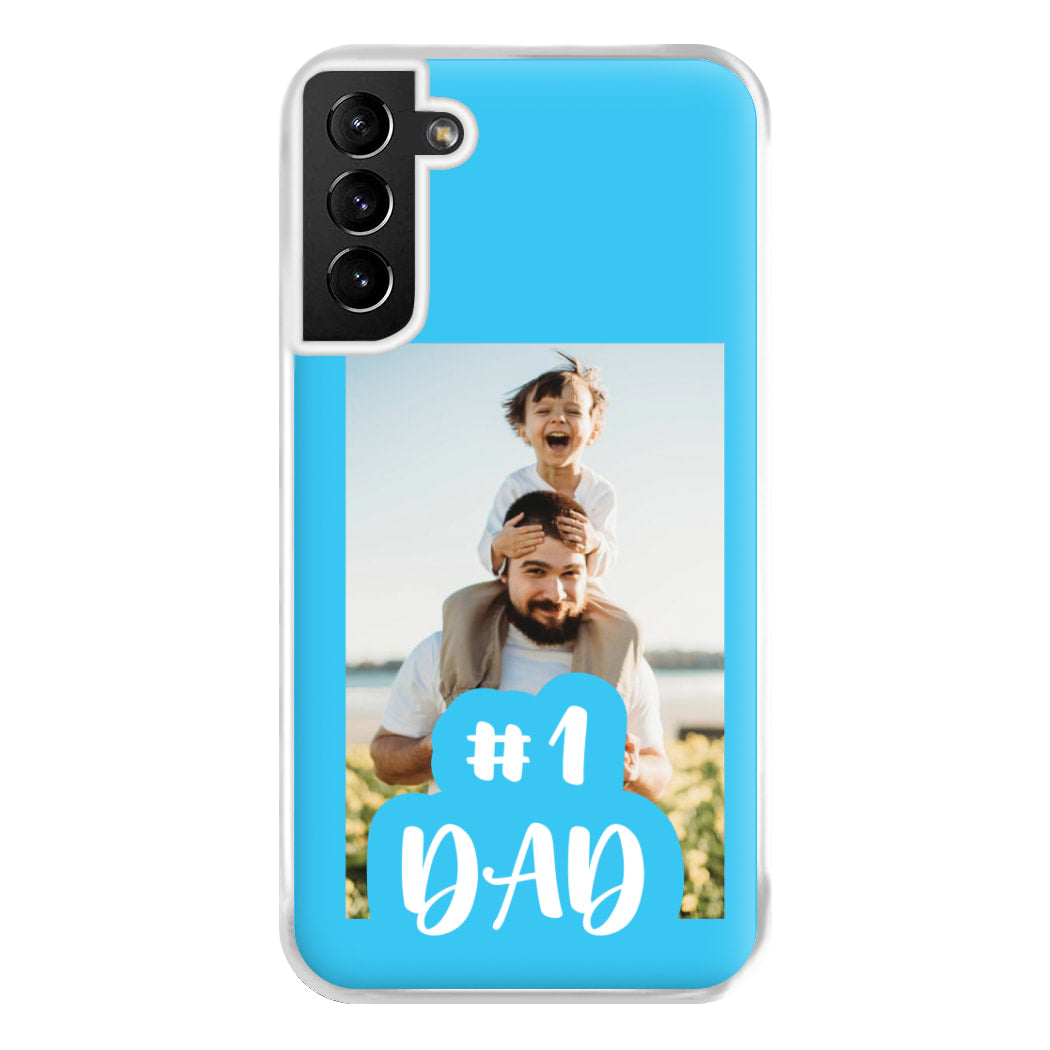 Hashtag 1 Dad - Personalised Father's Day Phone Case for Galaxy S21 Plus