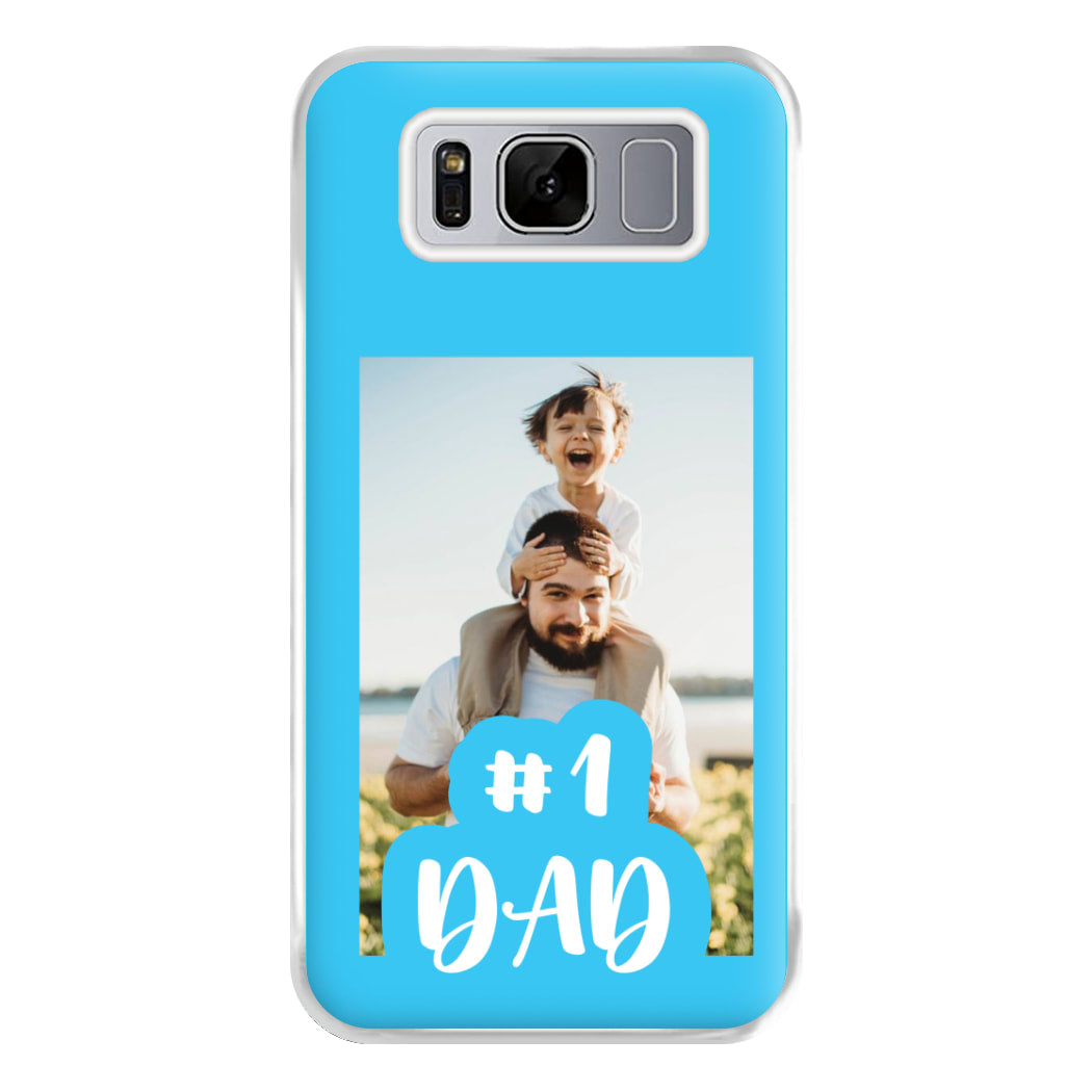 Hashtag 1 Dad - Personalised Father's Day Phone Case for Galaxy S8 Plus