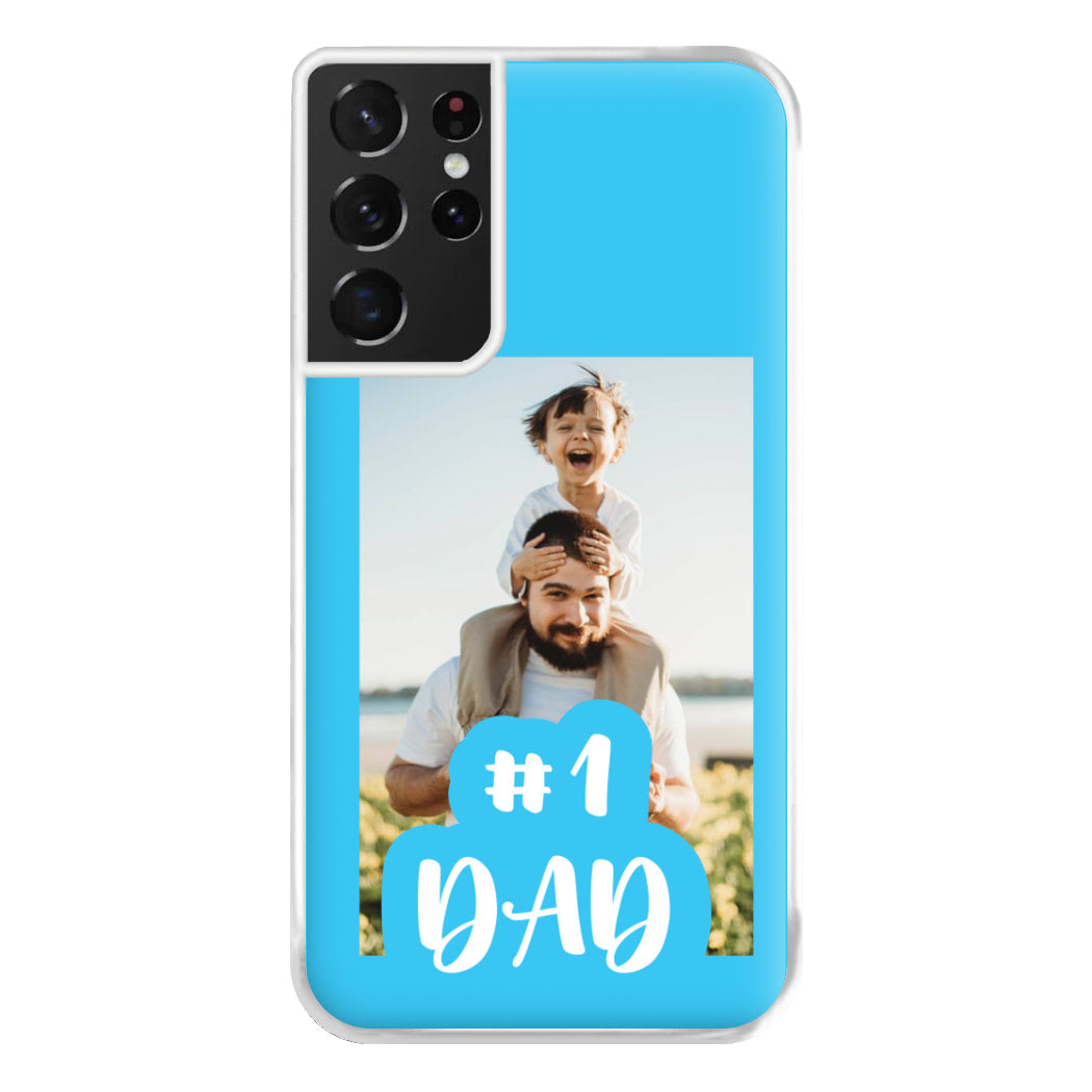 Hashtag 1 Dad - Personalised Father's Day Phone Case for Galaxy S21 Ultra