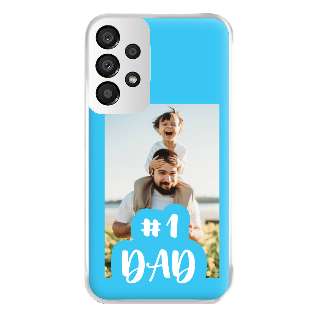 Hashtag 1 Dad - Personalised Father's Day Phone Case for Galaxy A33