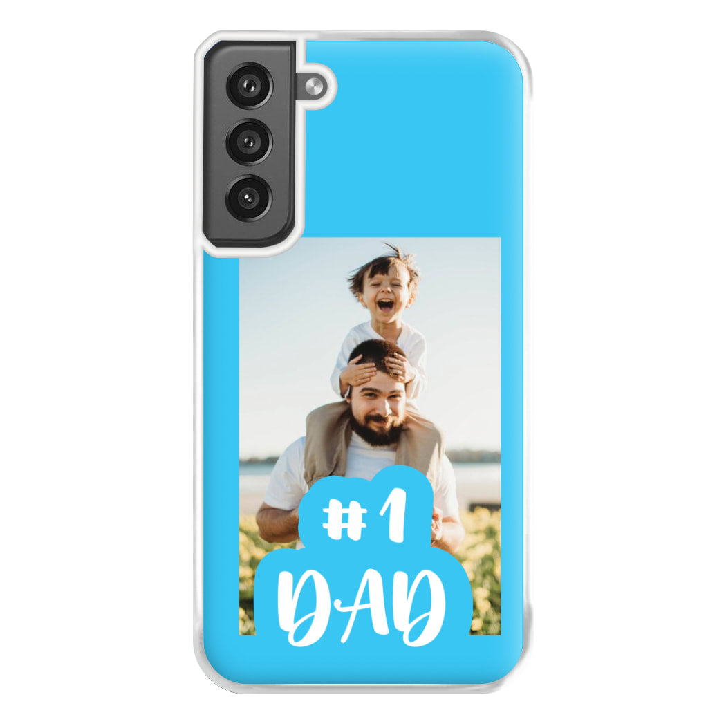 Hashtag 1 Dad - Personalised Father's Day Phone Case for Galaxy S21FE