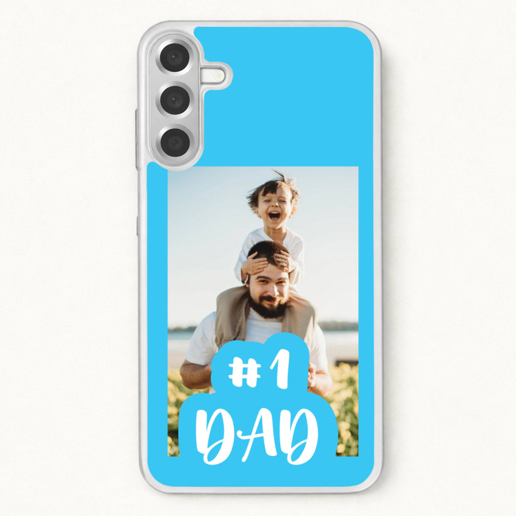 Hashtag 1 Dad - Personalised Father's Day Phone Case for Galaxy A57