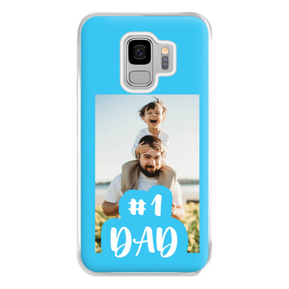 Hashtag 1 Dad - Personalised Father's Day Phone Case for Galaxy S9 Plus