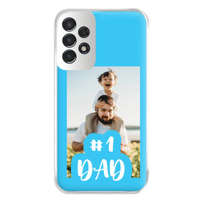 Hashtag 1 Dad - Personalised Father's Day Phone Case for Galaxy A53