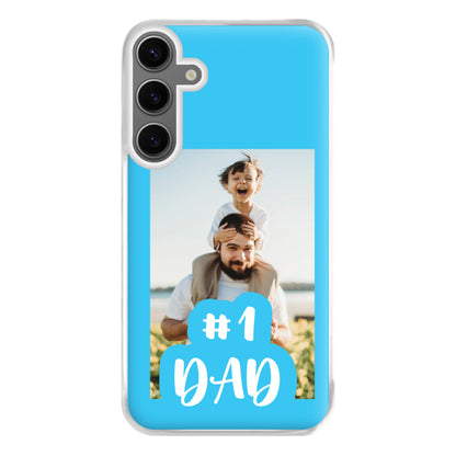 Hashtag 1 Dad - Personalised Father's Day Phone Case for Galaxy S24FE