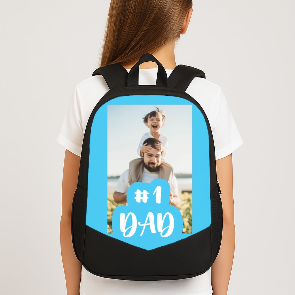 Hashtag 1 Dad - Personalised Father's Day Backpack