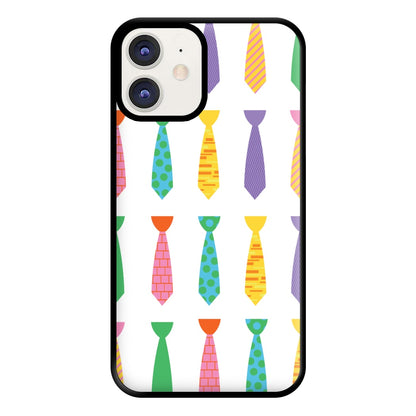 Tie Collage - Personalised Father's Day Phone Case for iPhone 12 / 12 Pro