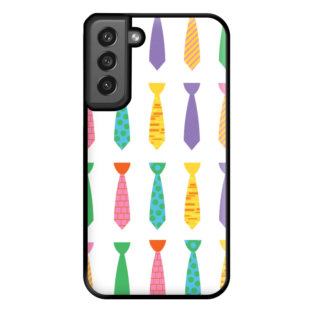 Tie Collage - Personalised Father's Day Phone Case for Galaxy S21FE