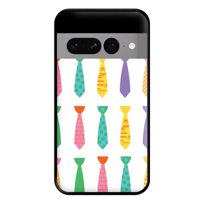 Tie Collage - Personalised Father's Day Phone Case for Google Pixel 7 Pro