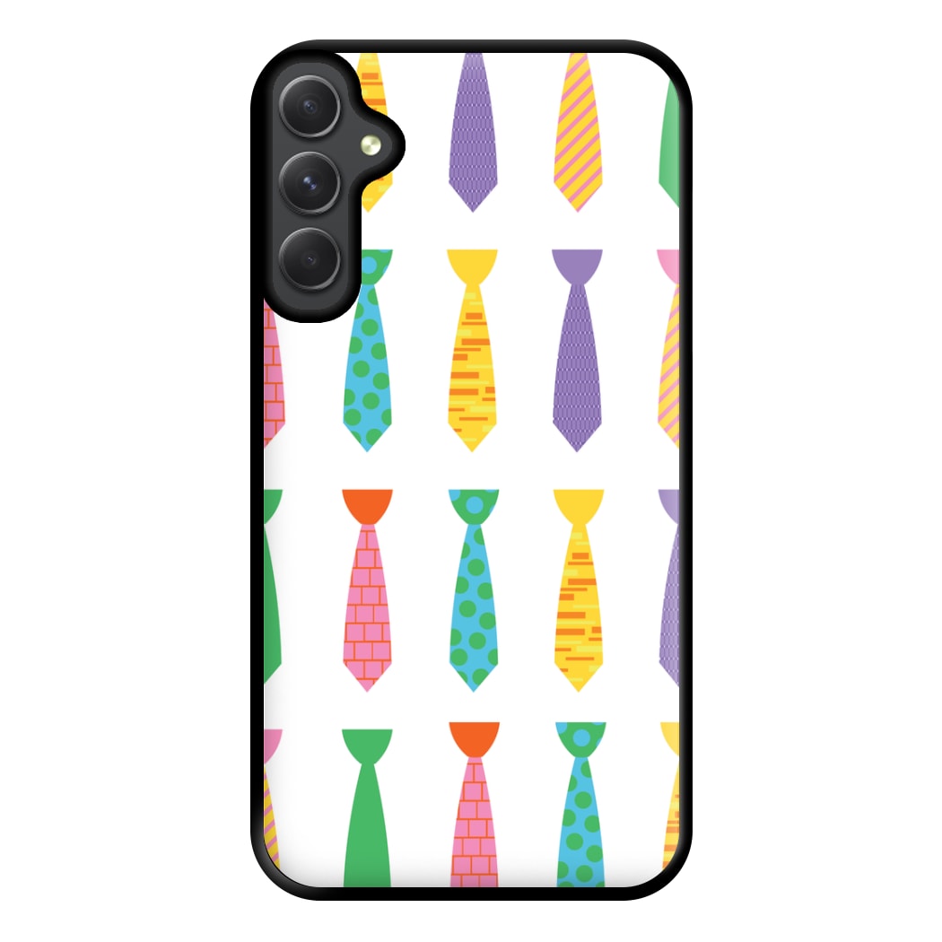 Tie Collage - Personalised Father's Day Phone Case for Galaxy A14