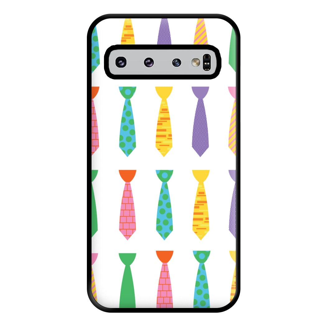 Tie Collage - Personalised Father's Day Phone Case for Galaxy S10 Plus