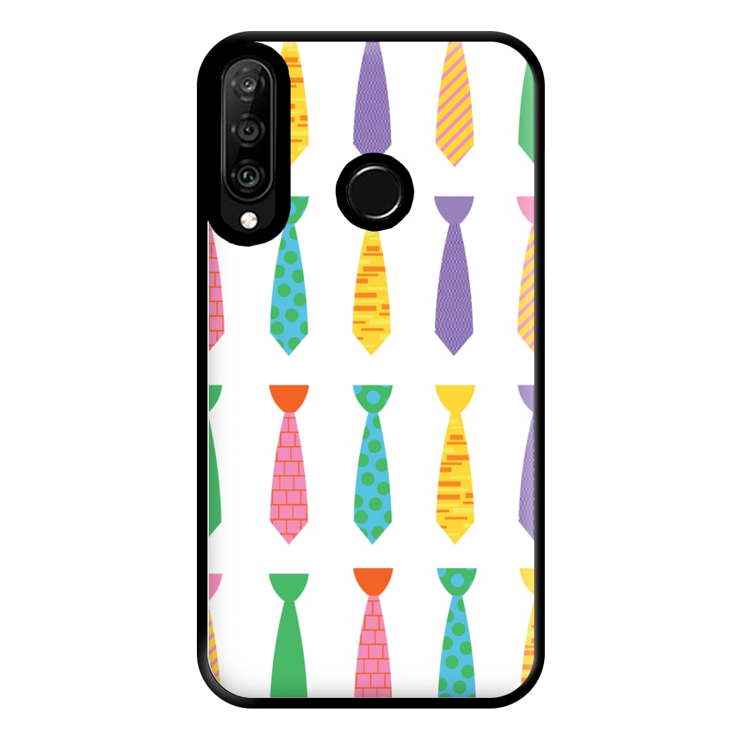 Tie Collage - Personalised Father's Day Phone Case for Huawei P30 Lite