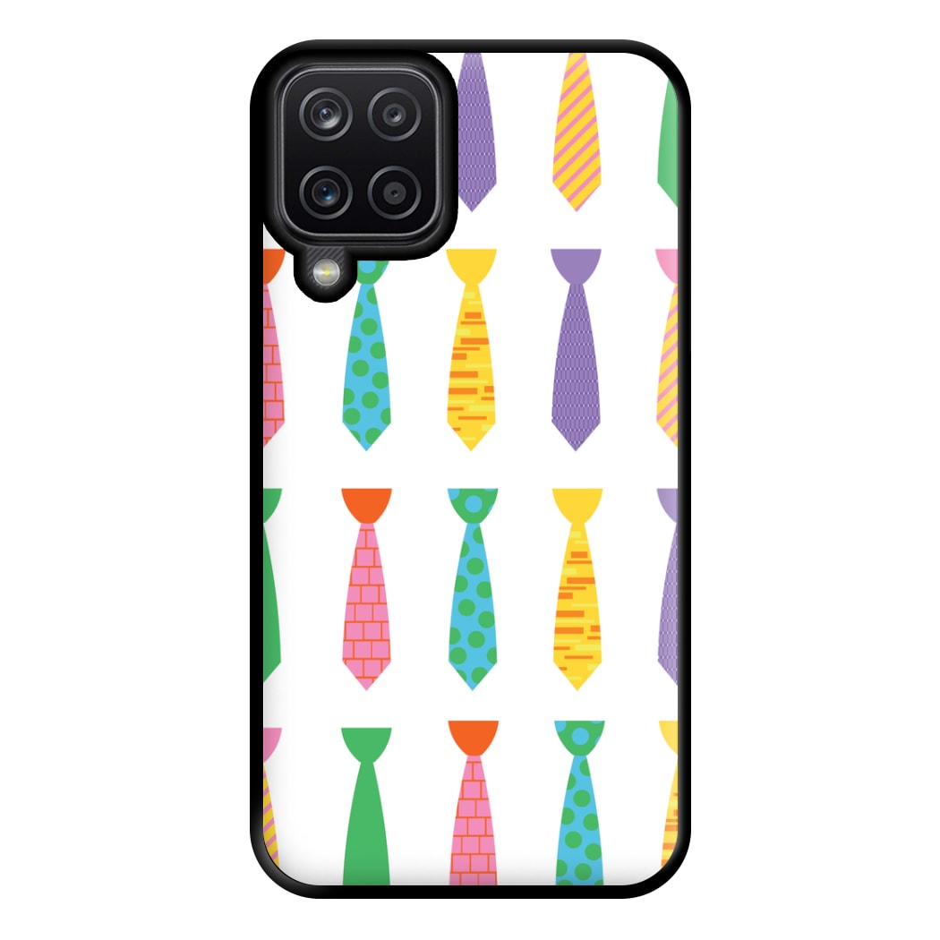 Tie Collage - Personalised Father's Day Phone Case for Galaxy A12