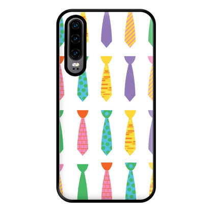 Tie Collage - Personalised Father's Day Phone Case for Huawei P30