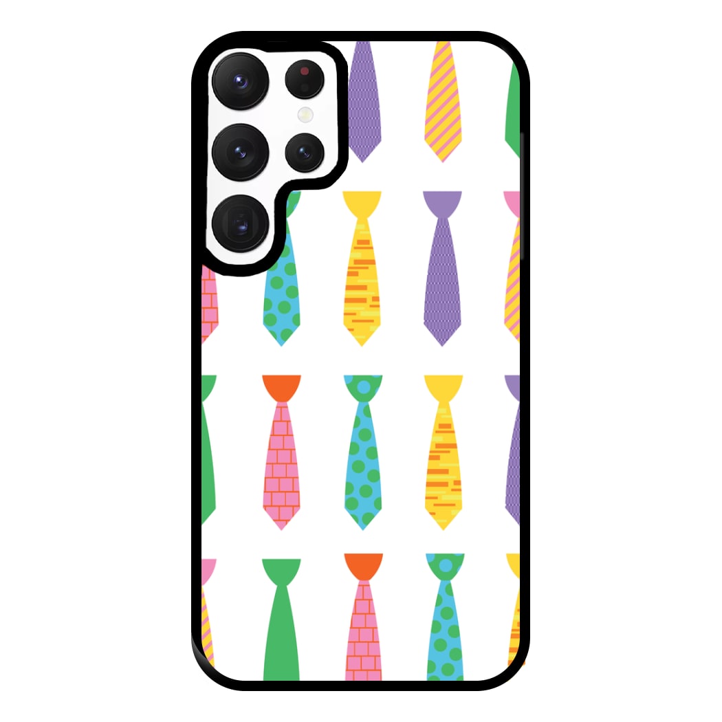 Tie Collage - Personalised Father's Day Phone Case for Galaxy S22 Ultra