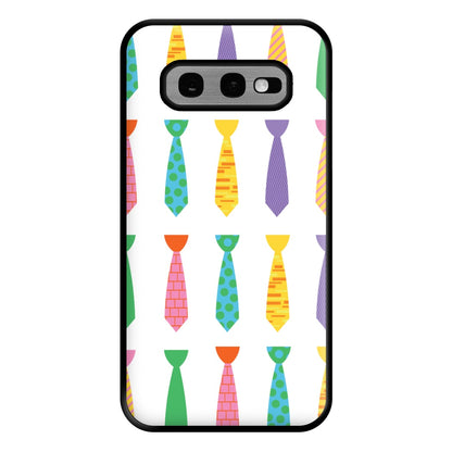 Tie Collage - Personalised Father's Day Phone Case for Galaxy S10e