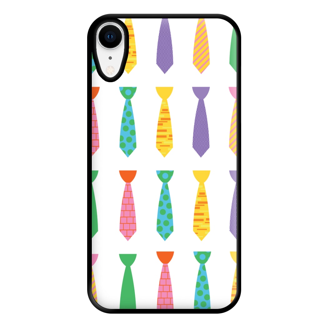 Tie Collage - Personalised Father's Day Phone Case for iPhone XR