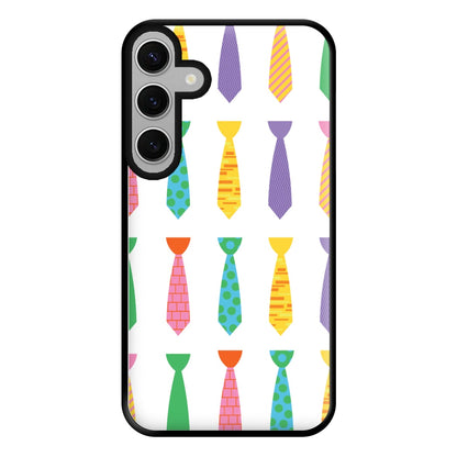 Tie Collage - Personalised Father's Day Phone Case for Galaxy S24FE