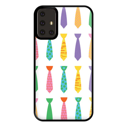 Tie Collage - Personalised Father's Day Phone Case for Galaxy A71