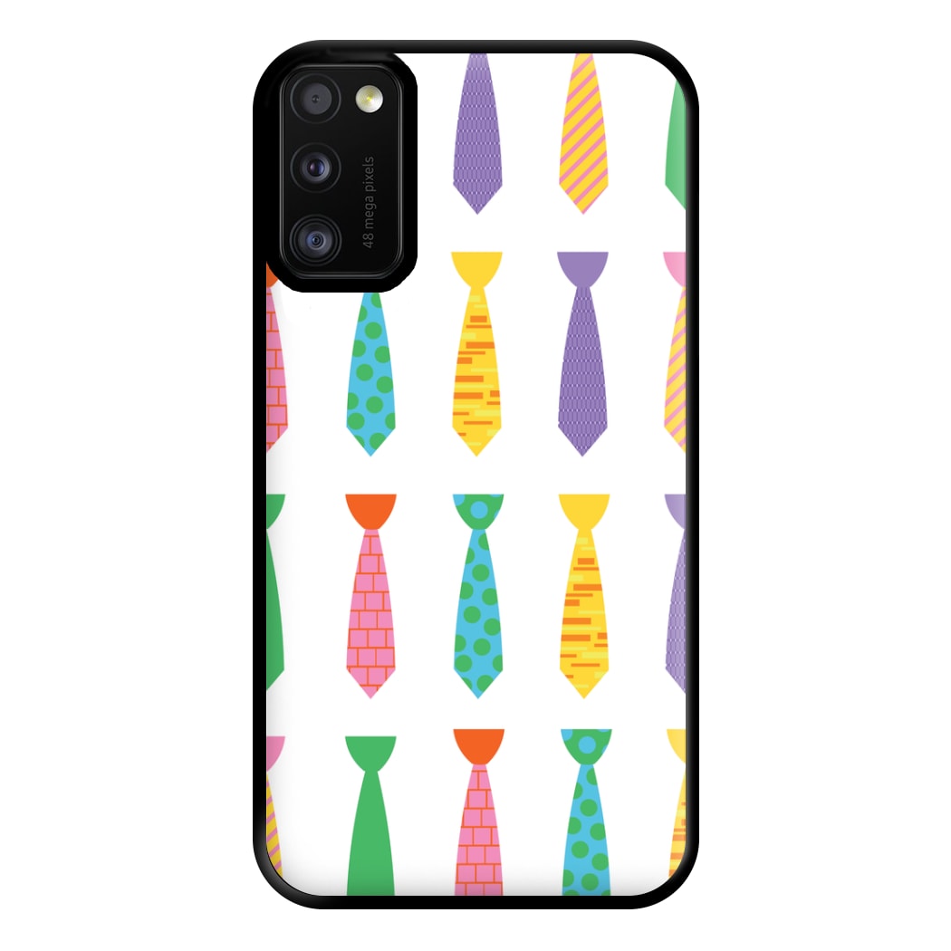 Tie Collage - Personalised Father's Day Phone Case for Galaxy A41