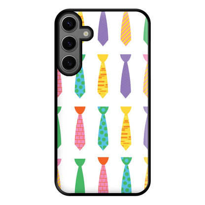 Tie Collage - Personalised Father's Day Phone Case for Galaxy S23FE