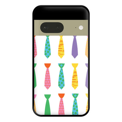 Tie Collage - Personalised Father's Day Phone Case for Google Pixel 7a