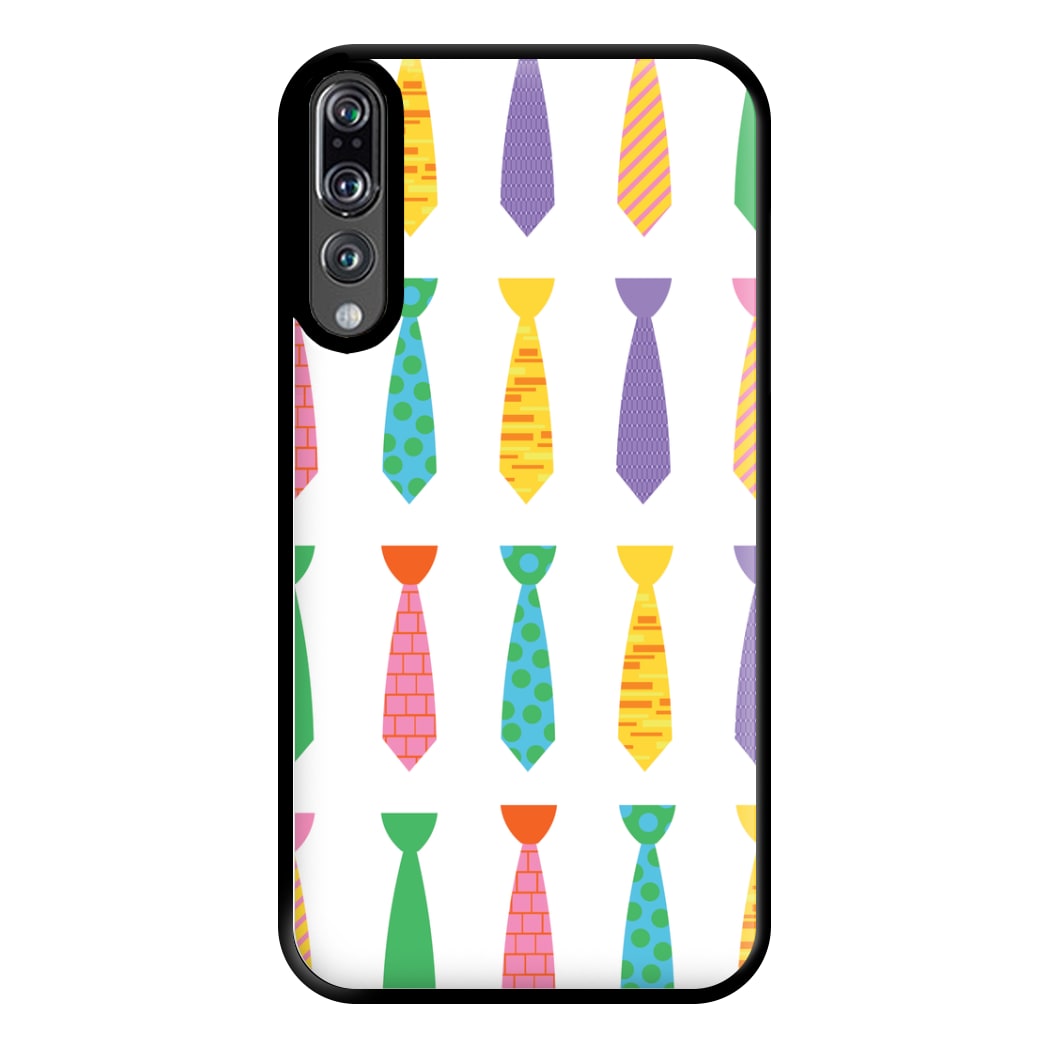 Tie Collage - Personalised Father's Day Phone Case for Huawei P20 Pro