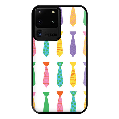 Tie Collage - Personalised Father's Day Phone Case for Galaxy S20 Ultra