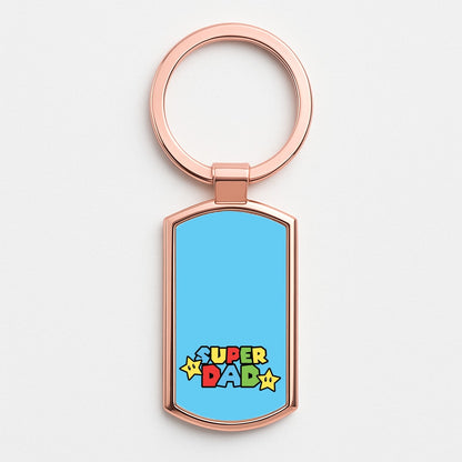 Super Dad  Rose Gold Keyring