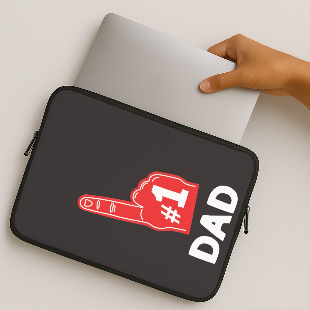 #1 Dad Foam Finger MacBook Case