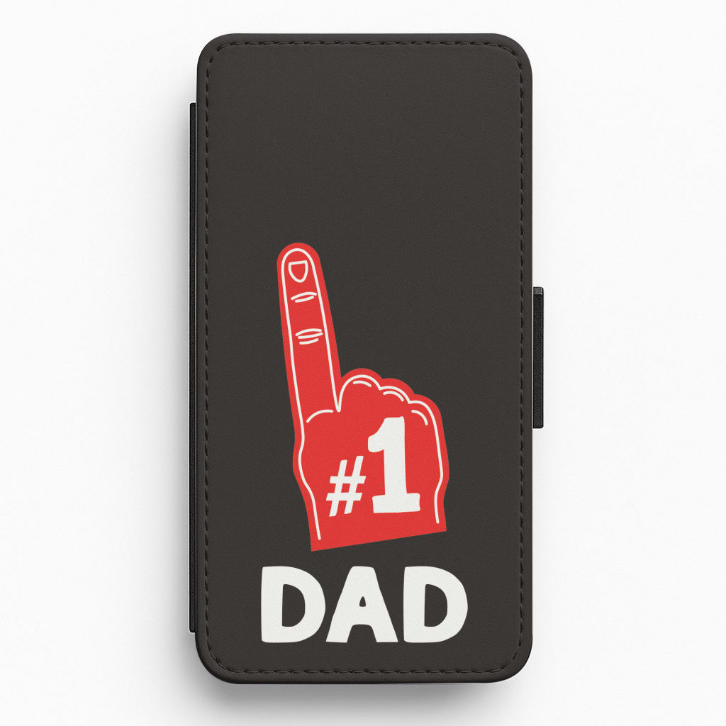 #1 Dad Foam Finger Flip / Wallet Phone Case