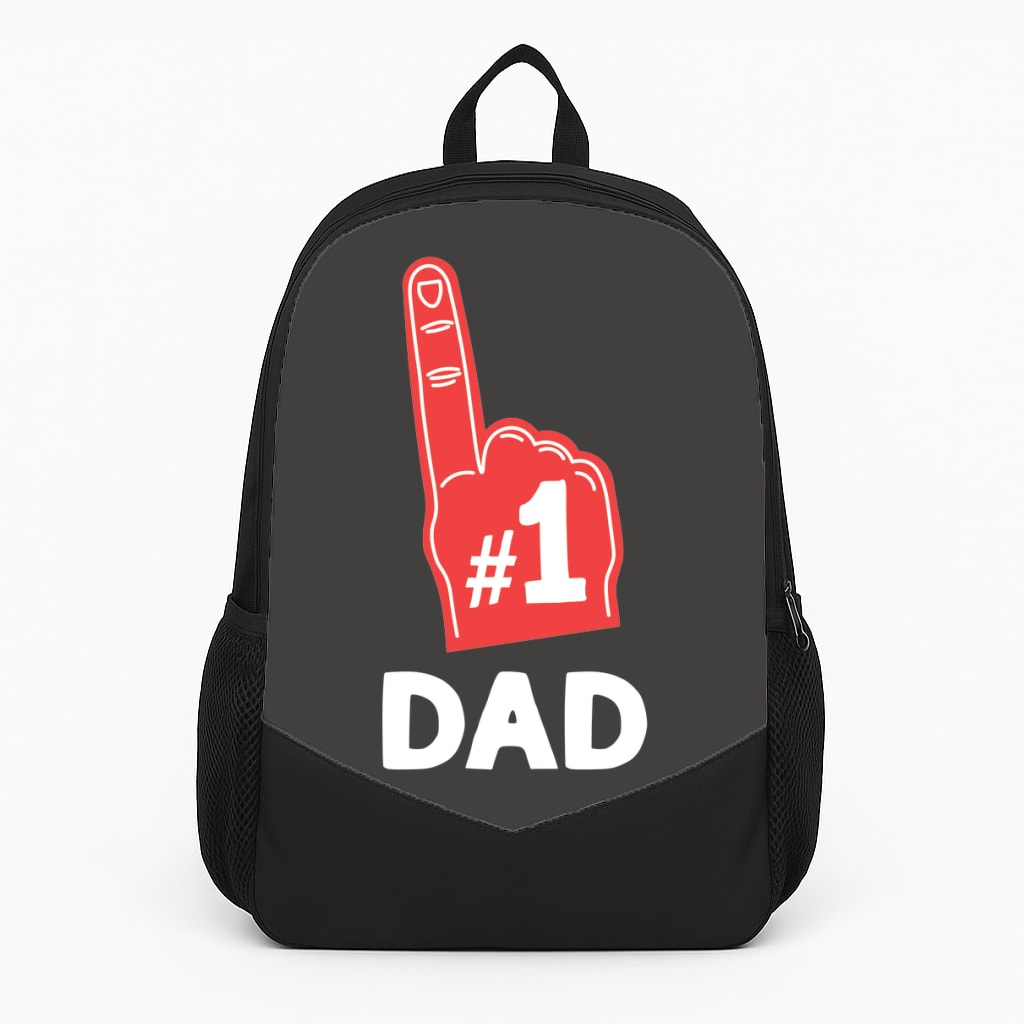 #1 Dad Foam Finger Backpack