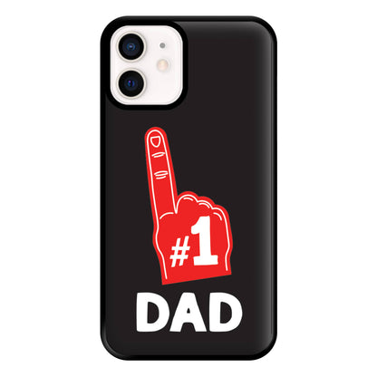 #1 Dad Foam Finger Phone Case for iPhone 12 Mini