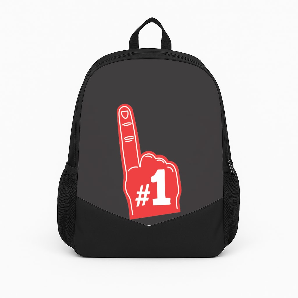 #1 Dad Foam Finger Backpack