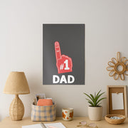 #1 Dad Foam Finger Poster 2