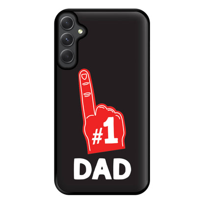 #1 Dad Foam Finger Phone Case for Galaxy A34