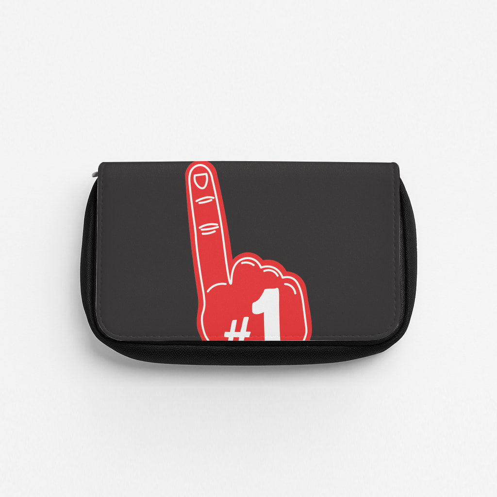 #1 Dad Foam Finger Pencil Case