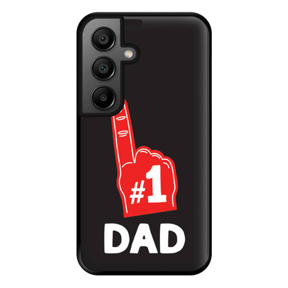 #1 Dad Foam Finger Phone Case for Galaxy A56